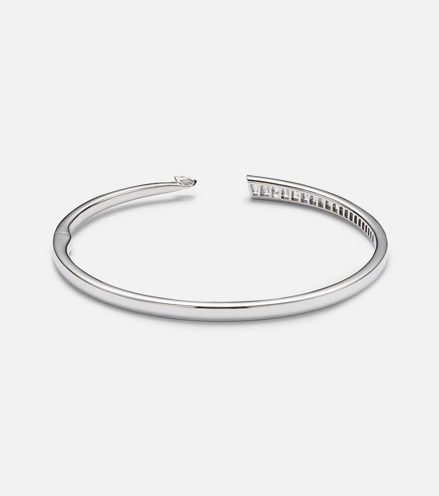 Inner Fire 18kt white gold bangle with diamonds