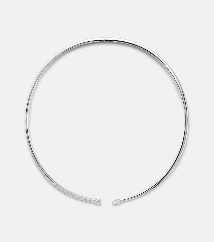 Inner Fire 18kt white gold necklace with diamonds