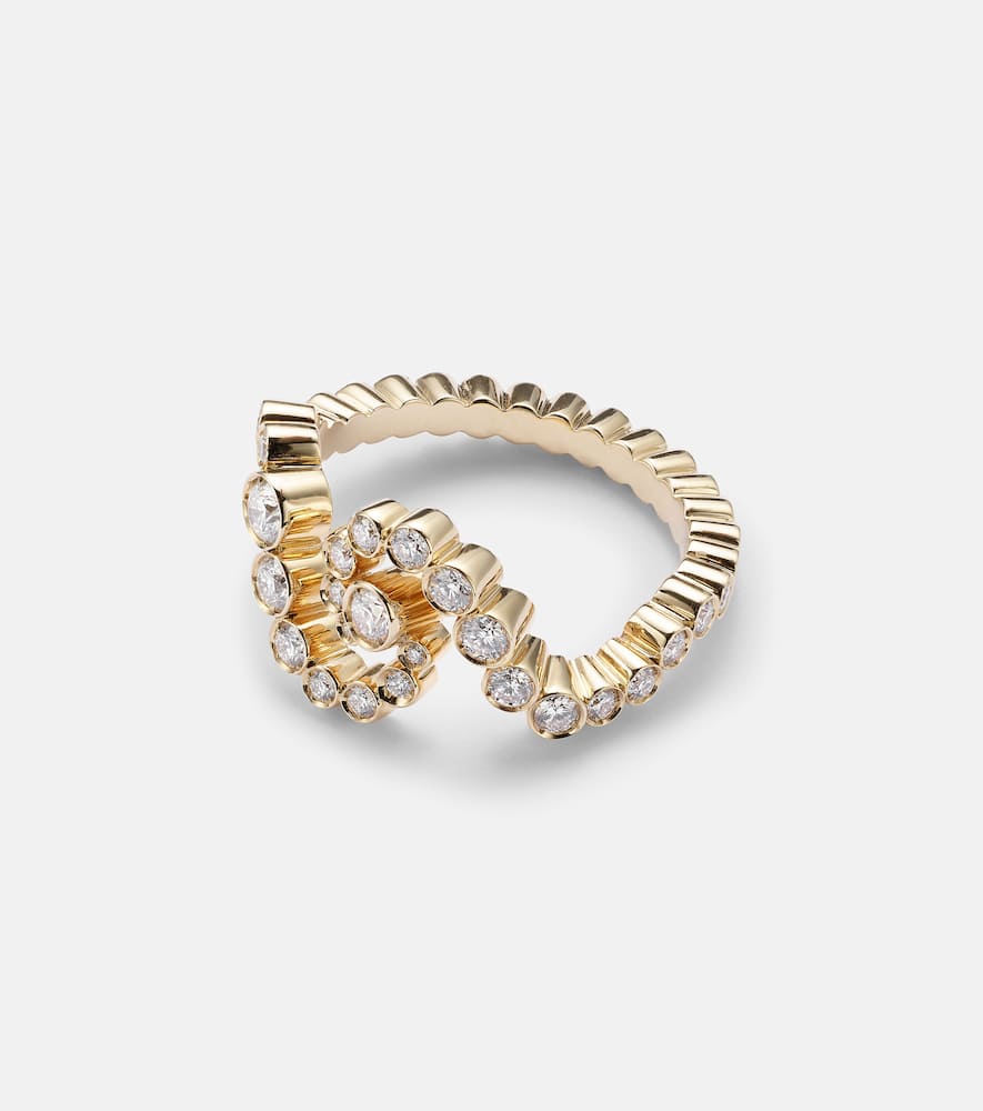 Ensemble De Ciel 18kt gold ring with diamonds