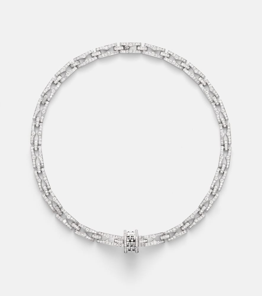 B.zero1 18kt white gold necklace with diamonds