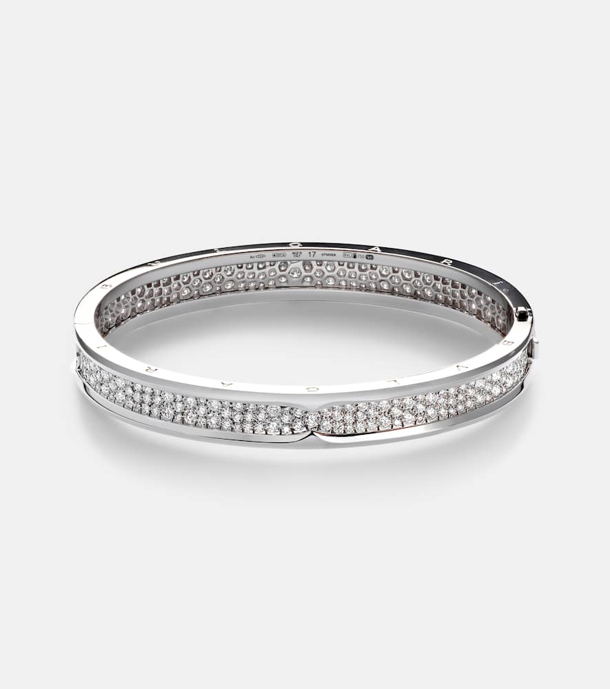 B.Zero1 18kt white gold bracelet with diamonds