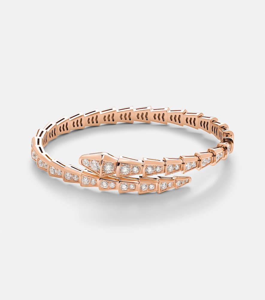 Serpenti Viper 18kt rose gold bracelet with diamonds