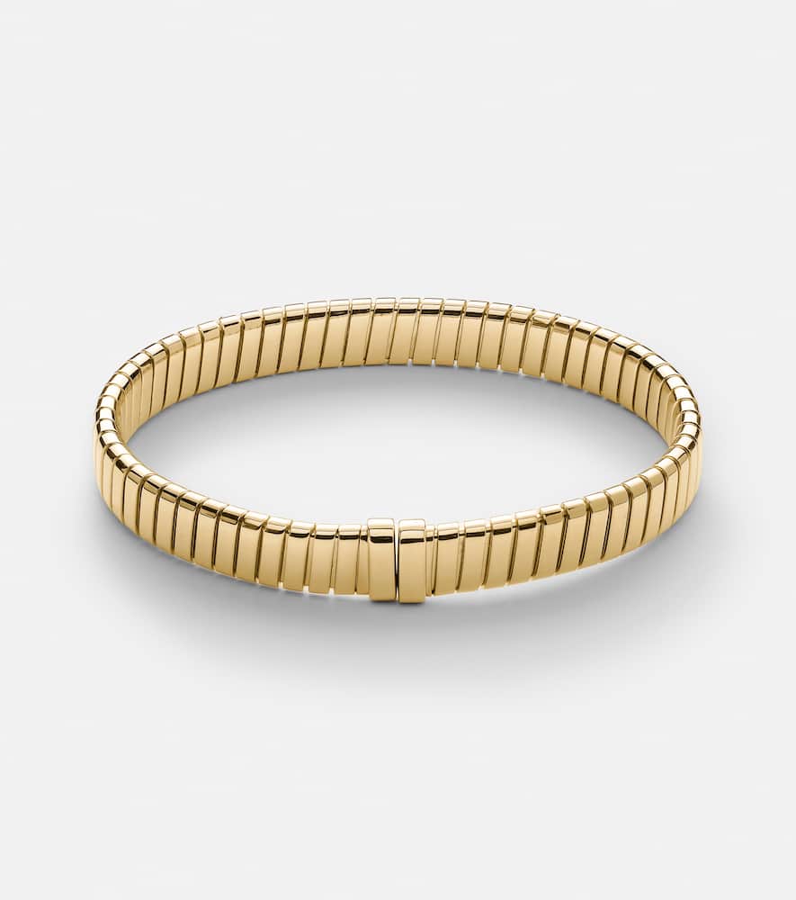 Tubogas 18kt gold bracelet with diamonds