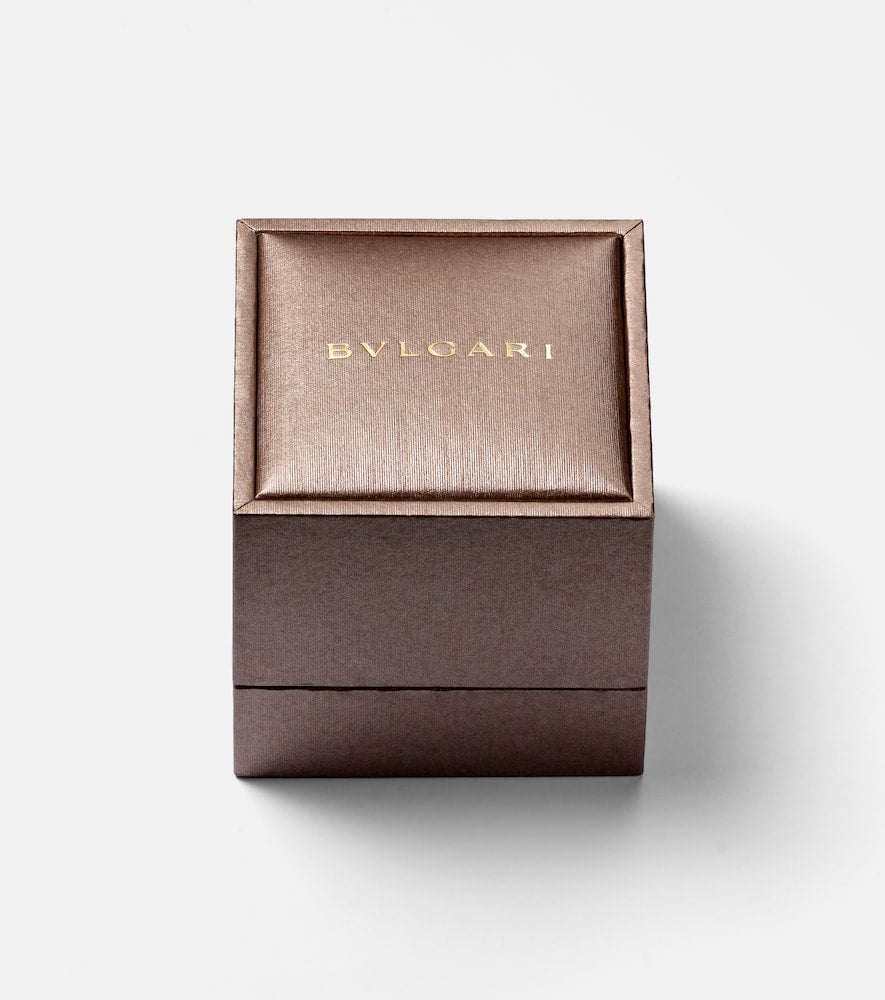 B.zero1 18kt rose gold and ceramic ring