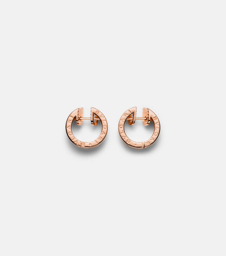 B.zero1 18kt rose gold earrings with diamonds