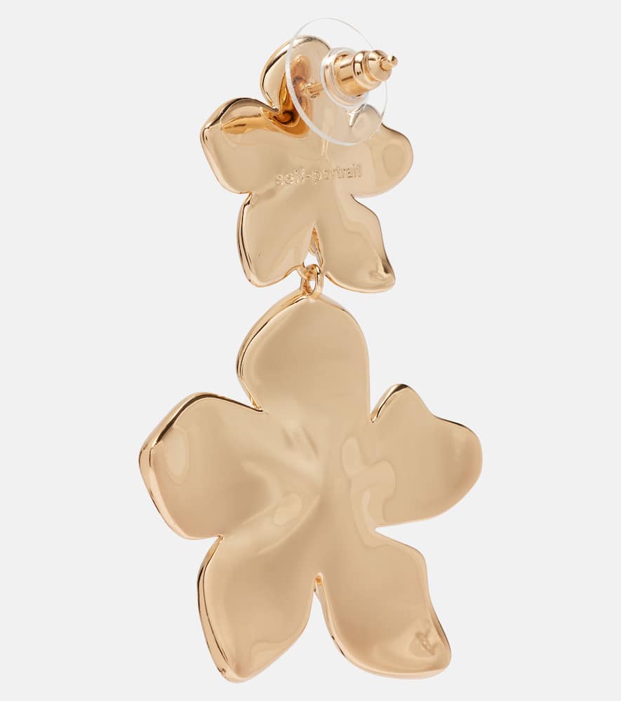 Enamel drop earrings