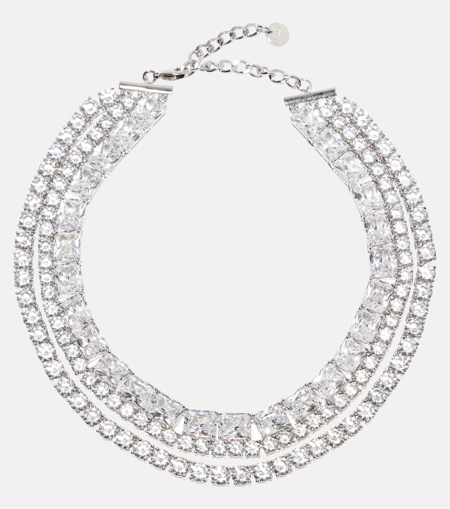 Crystal-embellished choker