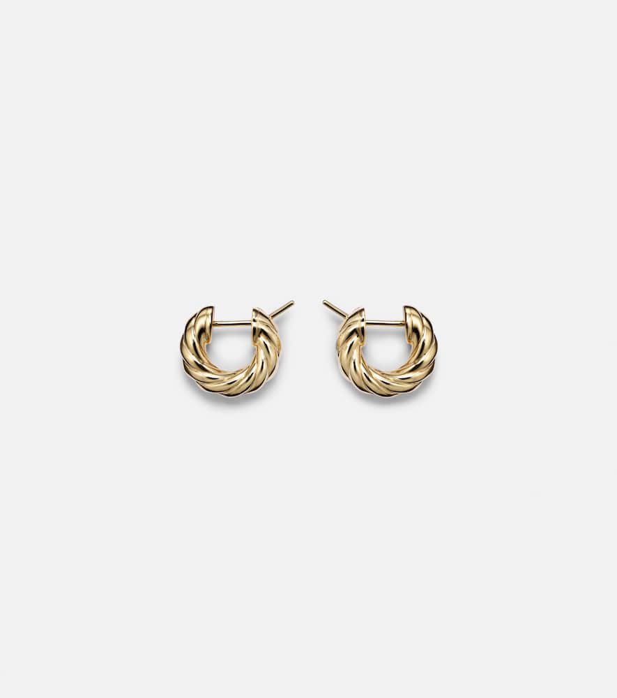 18kt gold hoop earrings