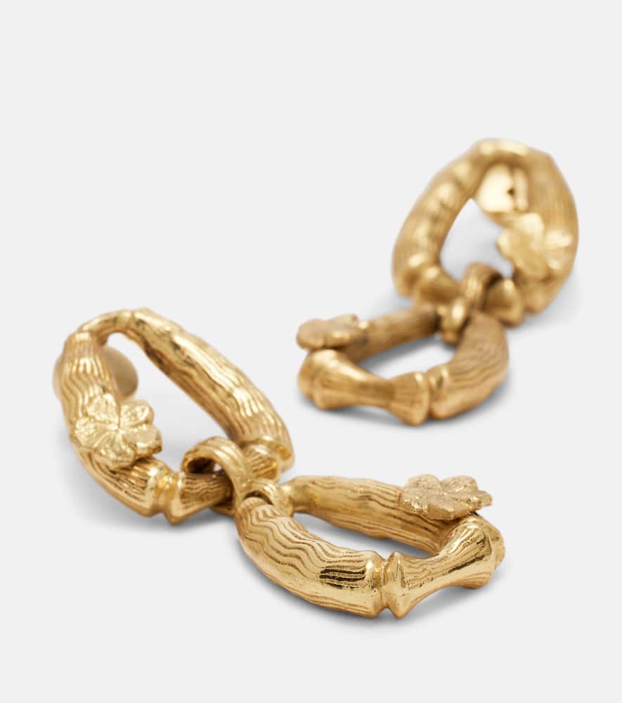 Alémais Team Spirit gold-plated drop earrings