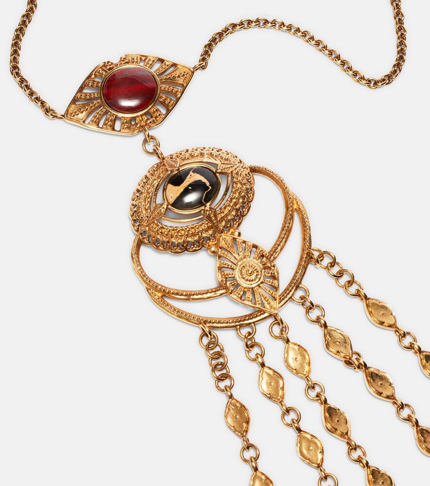 Chloé Amulet embellished pendant necklace