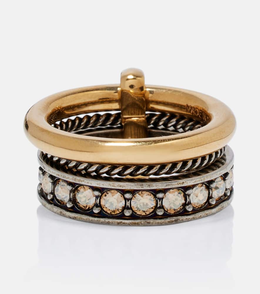 Chloé Embellished logo ring
