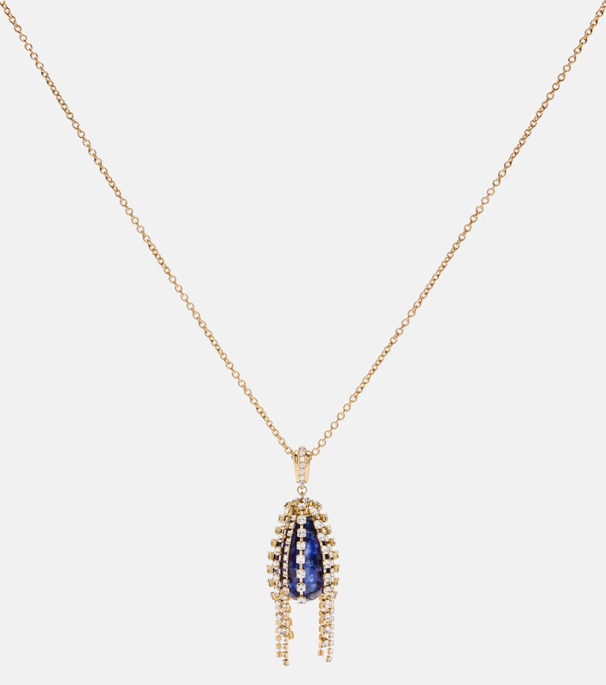 Chloé Crystal-embellished pendant necklace