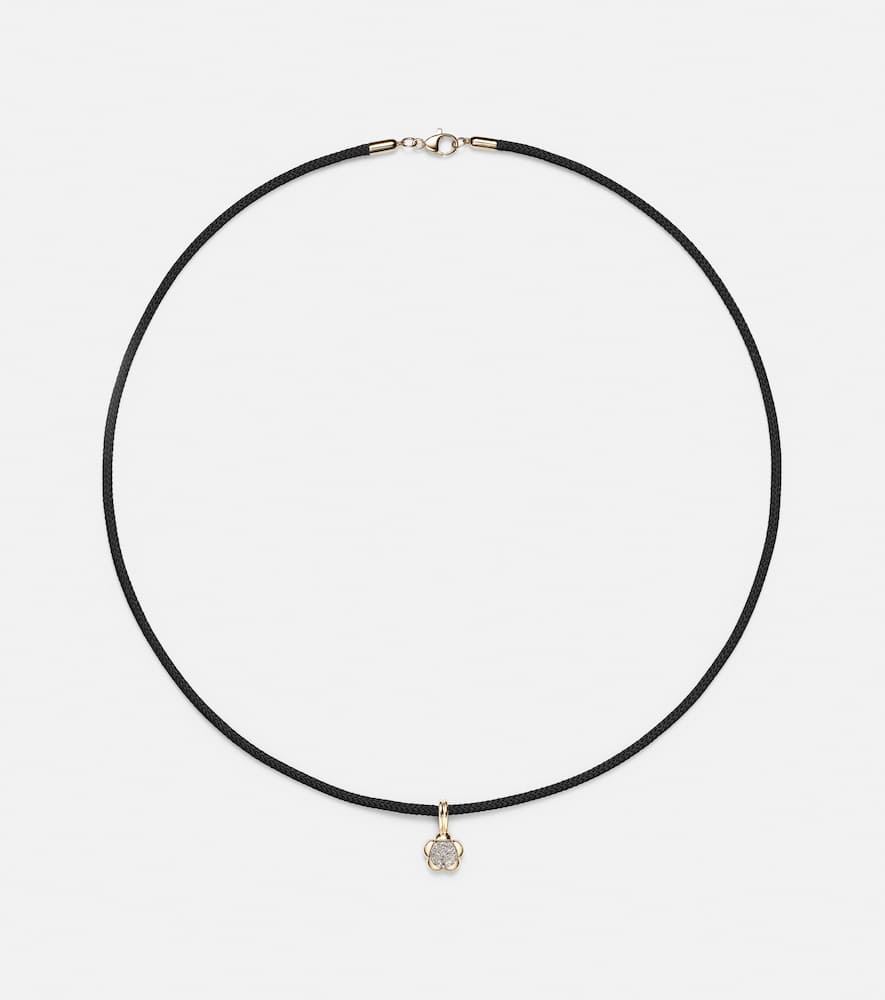 Crosby 10kt gold choker with diamonds