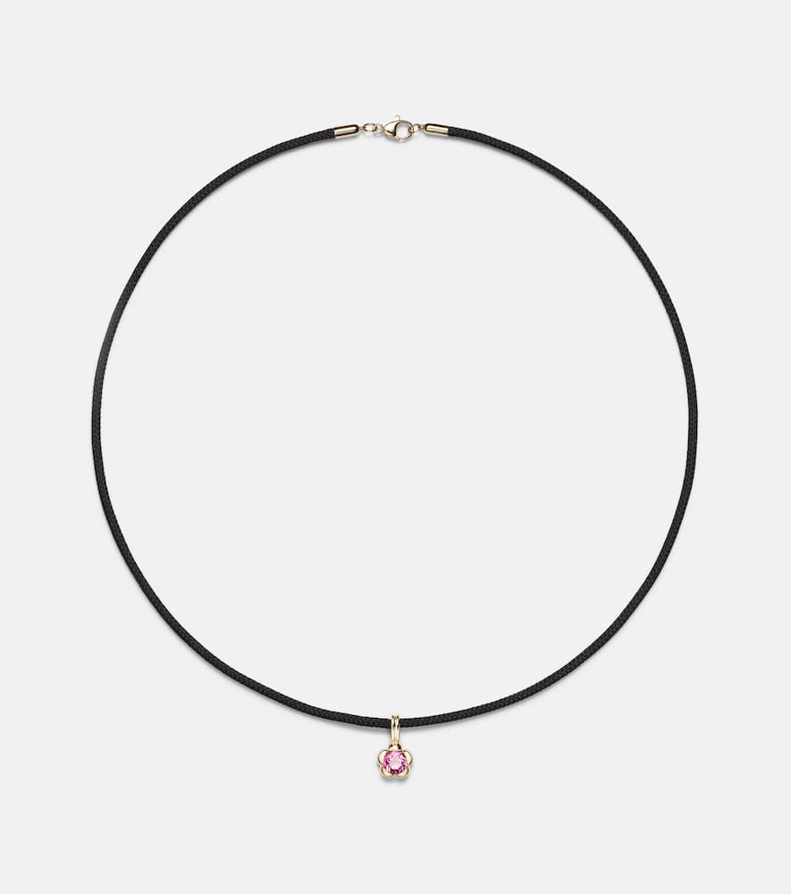 Festival Vibes 14kt gold choker with tourmaline