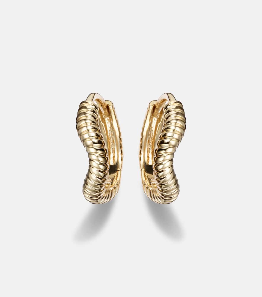 Freddie 14kt gold huggie earrings