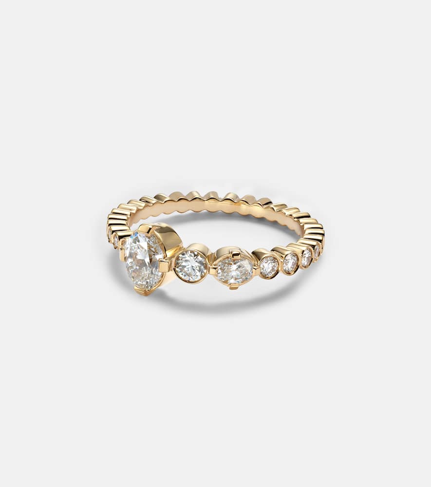Ensemble De Sky 18kt gold ring with diamonds