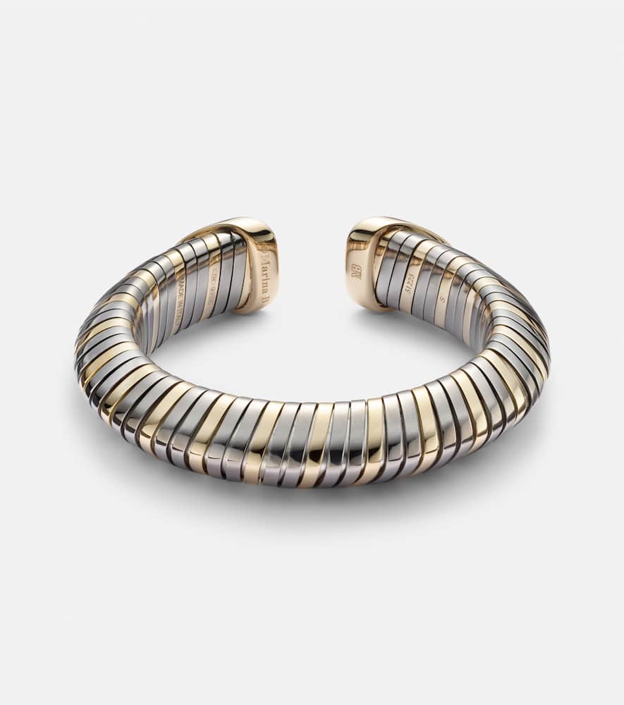 Trisola 18kt gold bracelet with diamonds