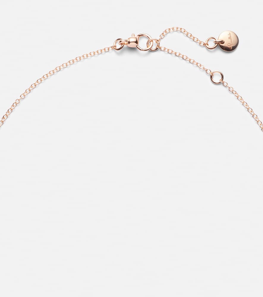Together 18kt rose gold chain necklace with diamonds
