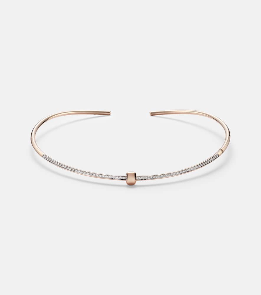 Together 18kt rose gold choker with diamonds