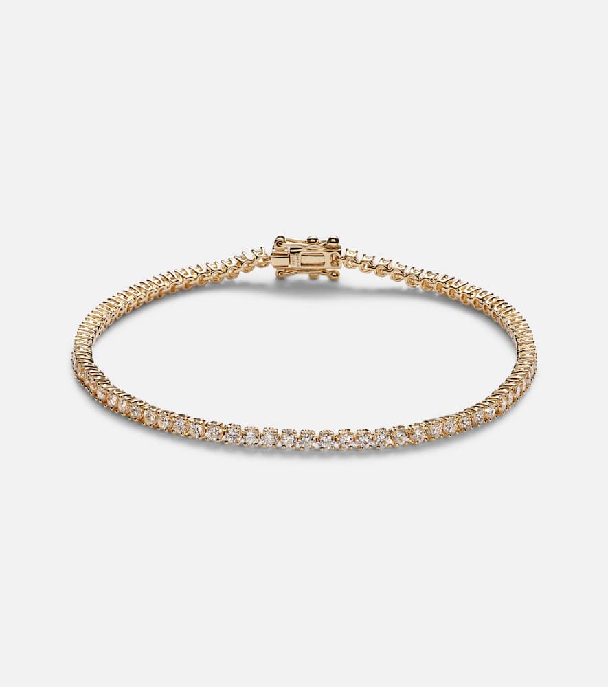 Hepburn 18kt gold tennis bracelet with diamonds