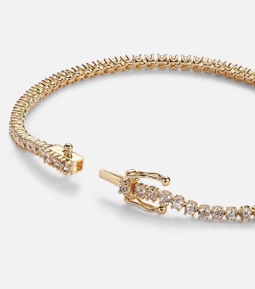Hepburn 18kt gold tennis bracelet with diamonds