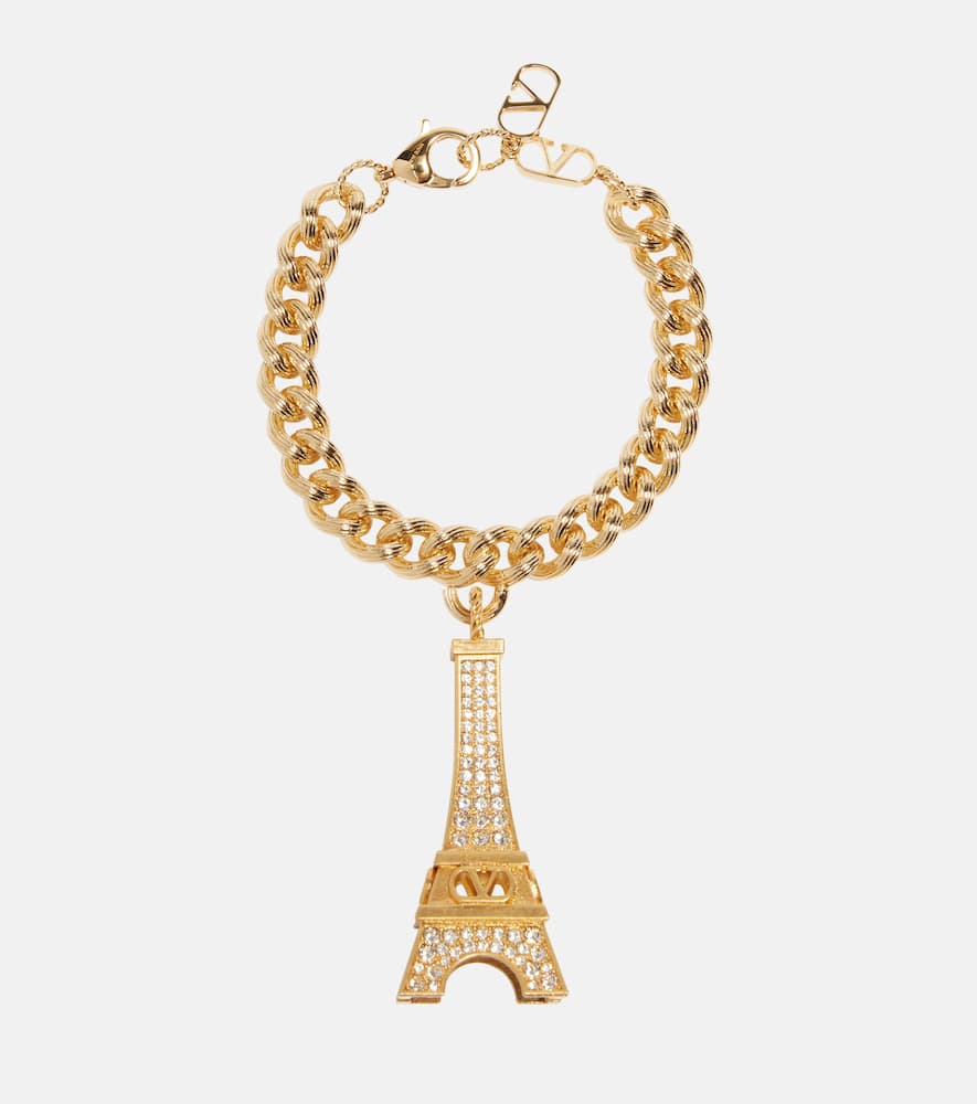 Eiffeltower crystal-embellished bracelet