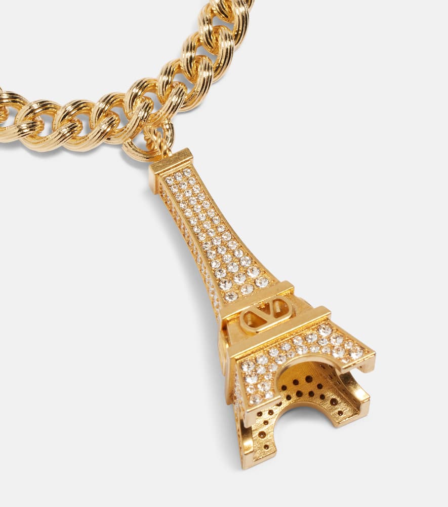 Eiffeltower crystal-embellished bracelet