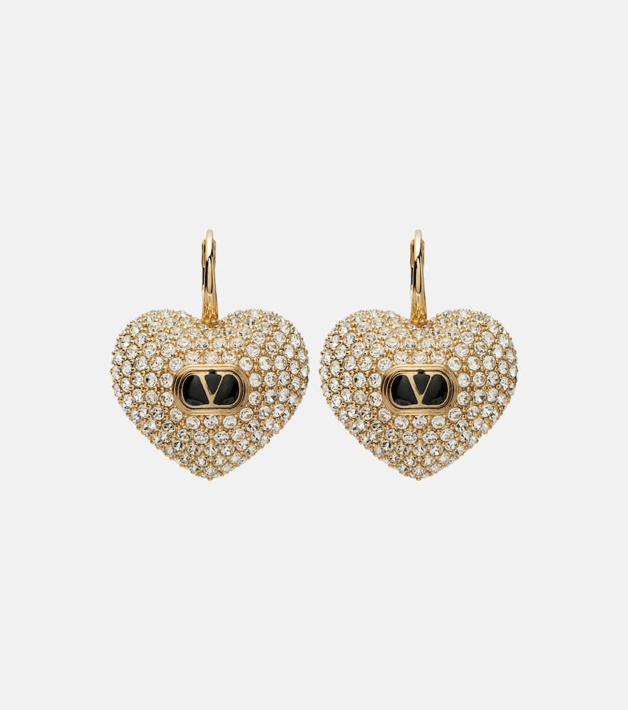 Cœur Royale crystal-embellished earrings