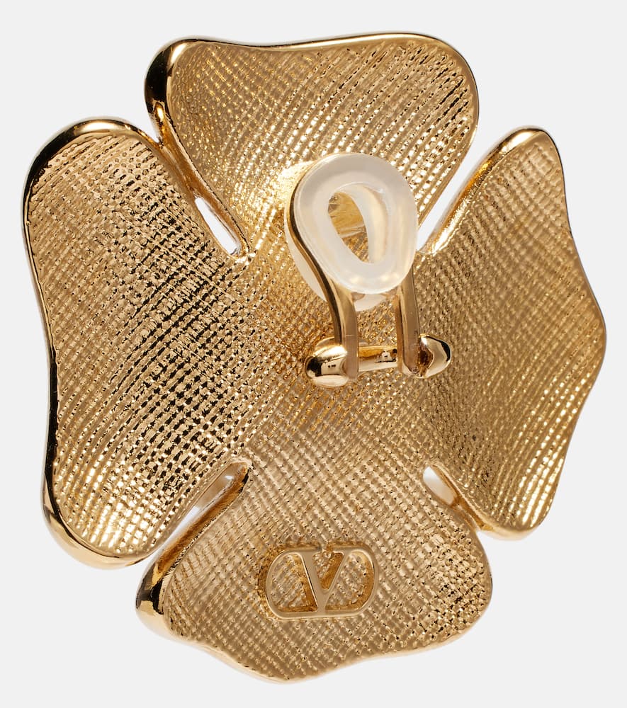 San Fin Swarovski-embellished earrings