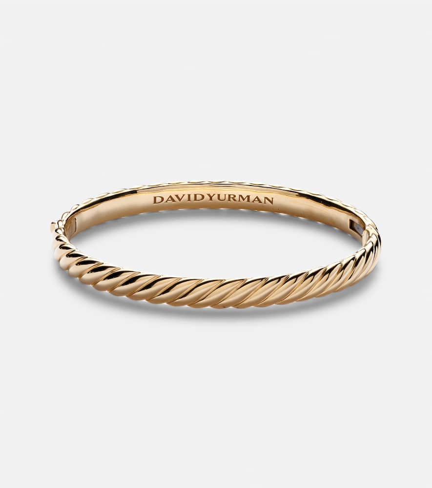 Sculpted Cable 18kt gold bangle