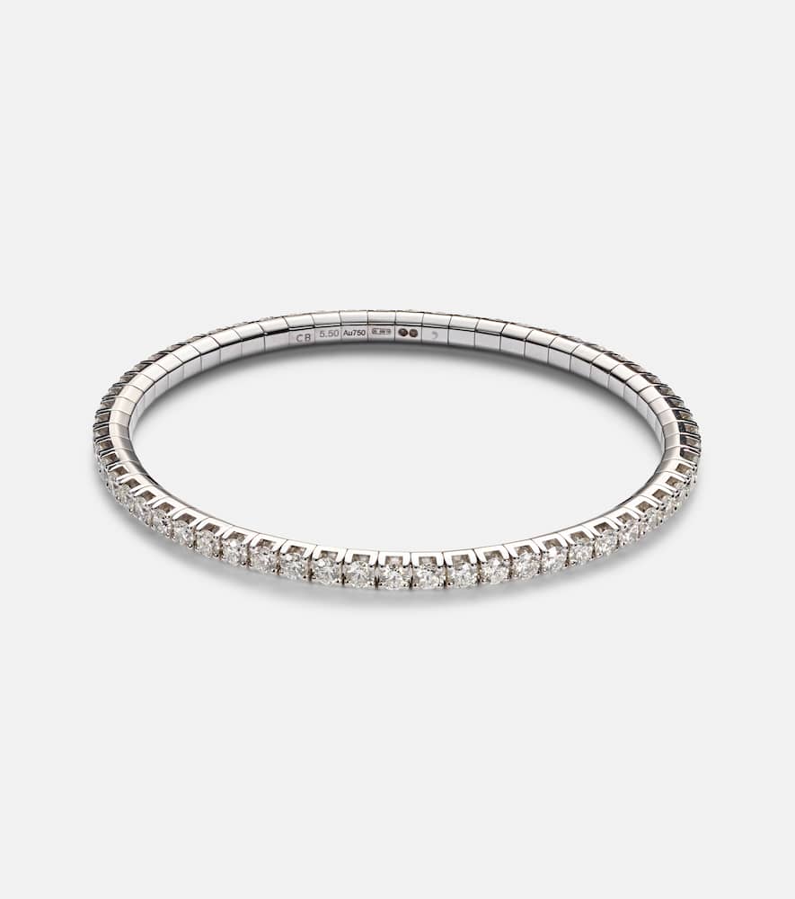 18kt white gold bracelet with diamonds