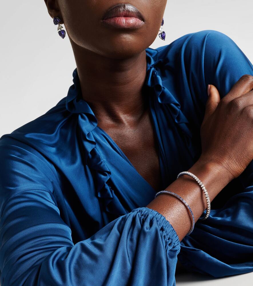 18kt white gold bracelet with diamonds