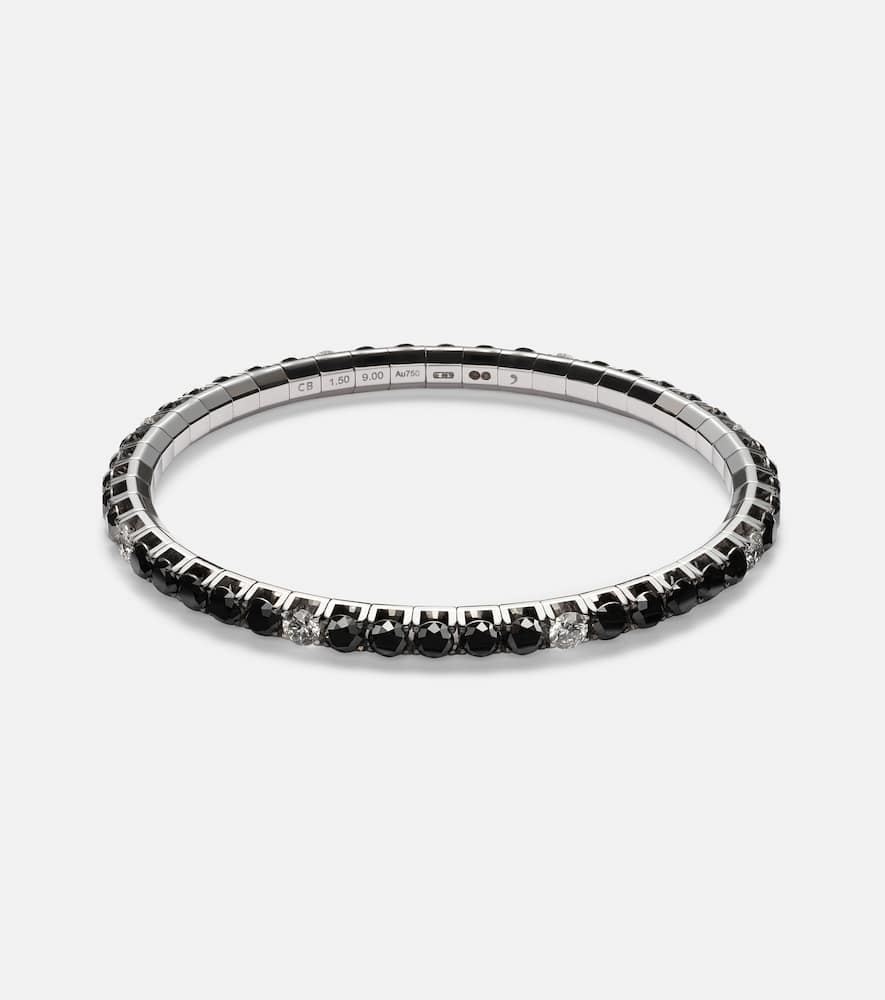 18kt white gold tennis bracelet with diamonds
