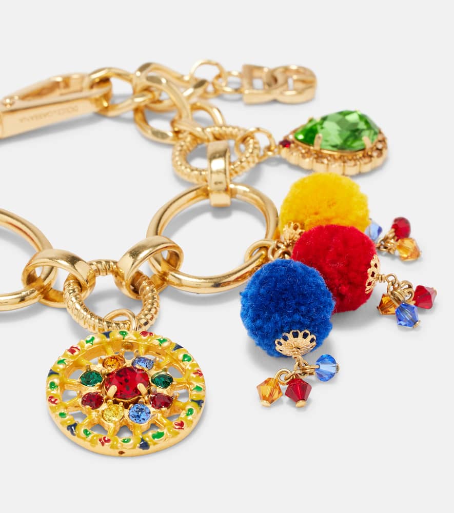 Taormina embellished charm bracelet