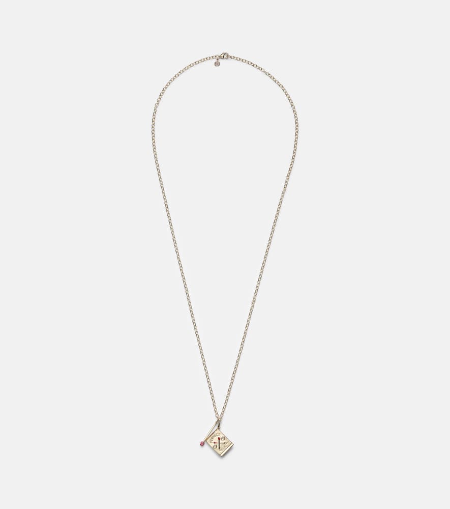 Perfect Match 14kt gold necklace with diamonds and rubies