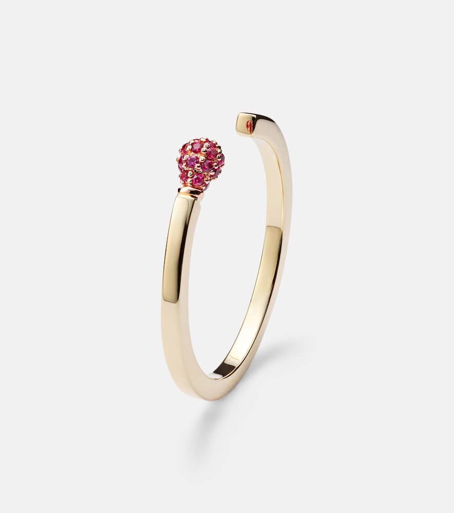 Match 14kt gold ring with rubies