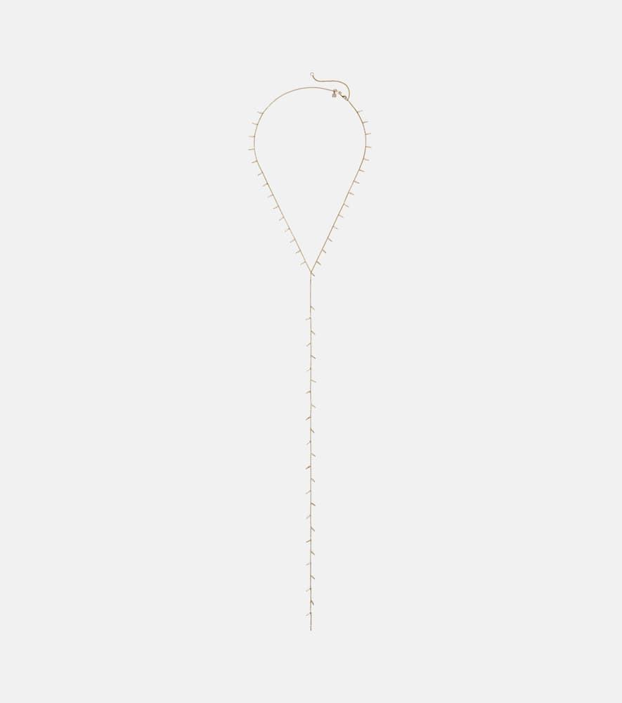 14kt gold necklace with diamonds