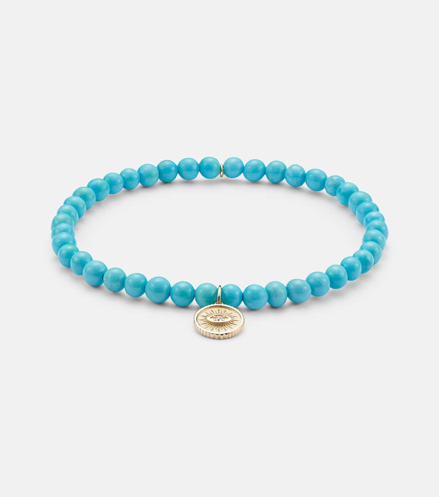 Small 14kt gold pendant necklace with diamond