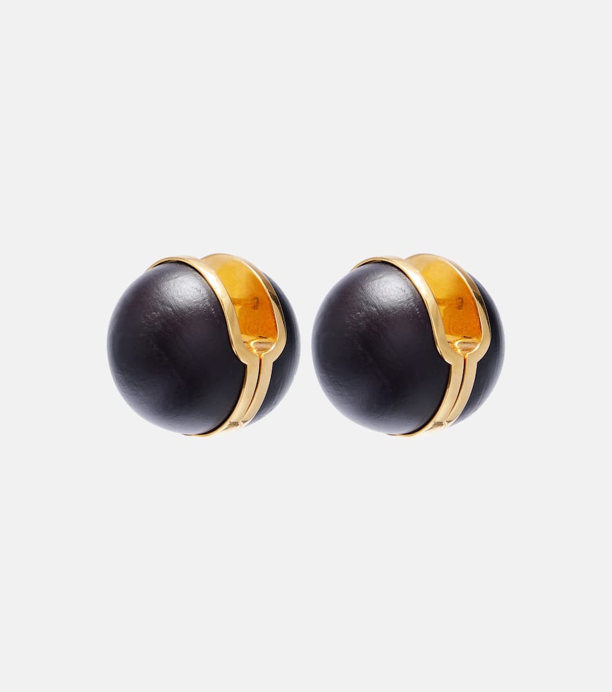 Alaïa Sphere wood earrings