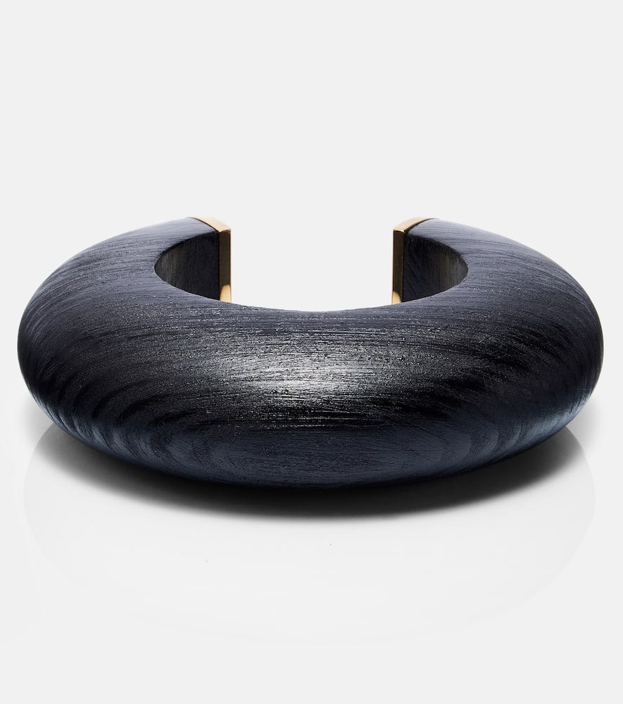 Alaïa Bumper wooden bangle
