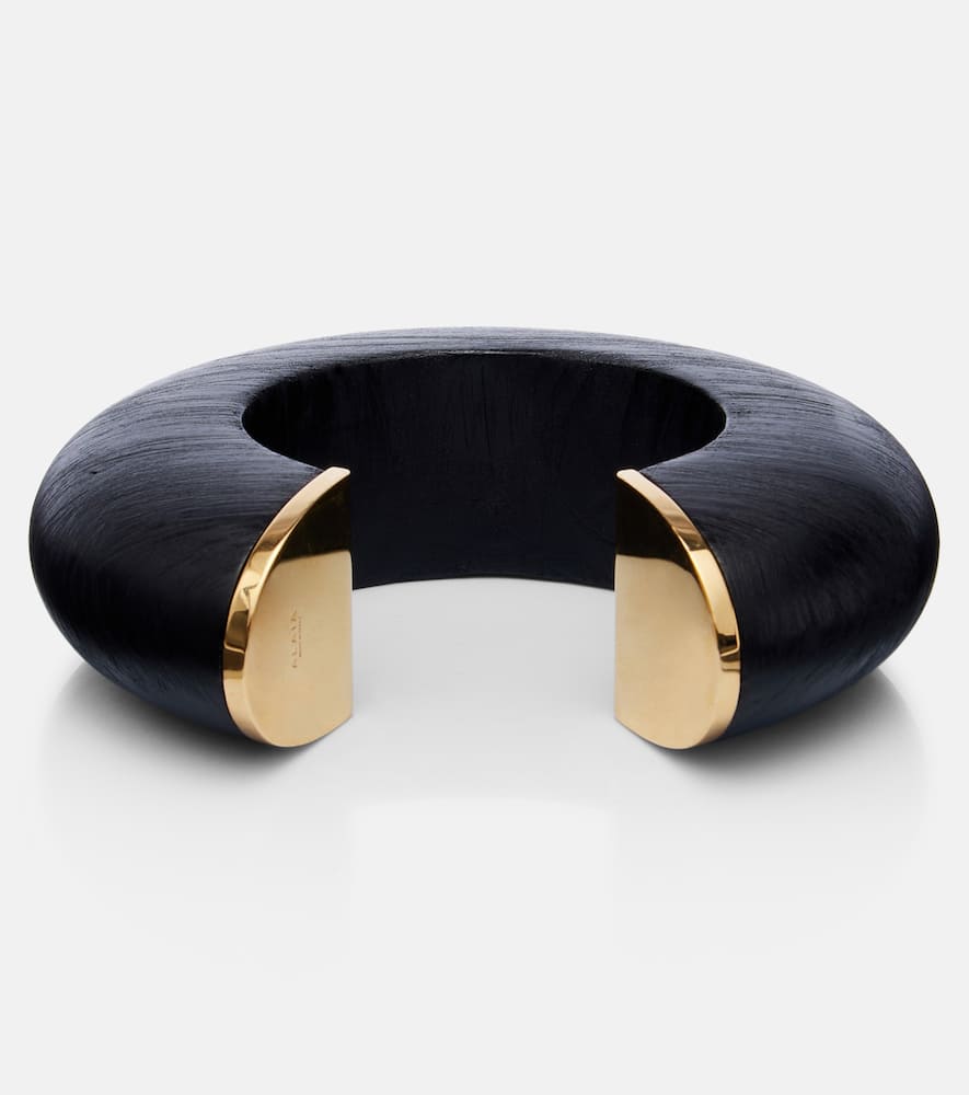 Alaïa Bumper wooden bangle