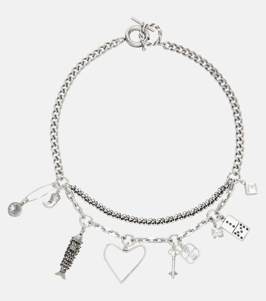 Embellished chain necklace