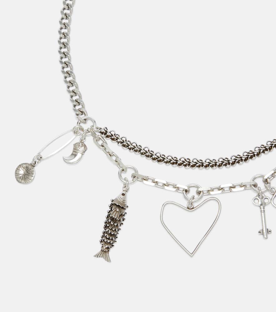 Embellished chain necklace