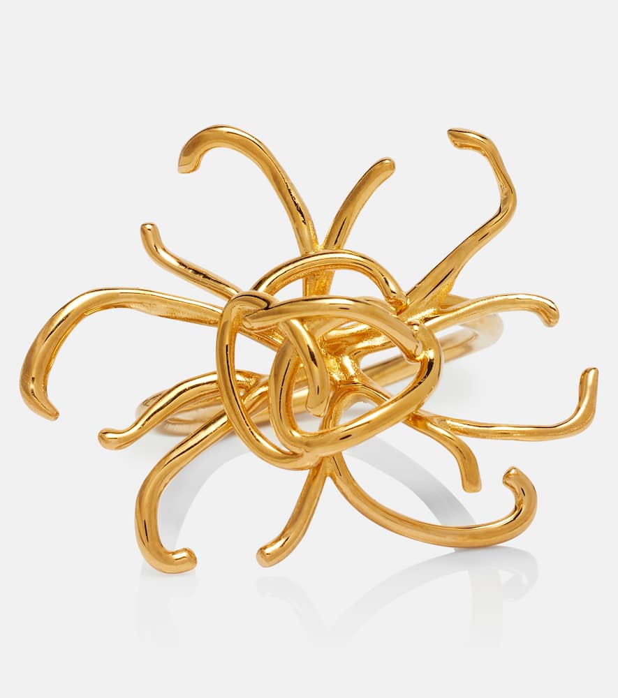 Threaded Flower ring