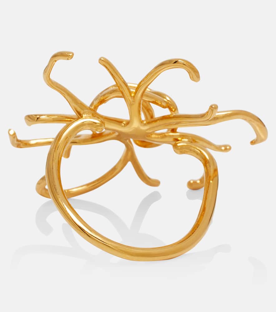 Threaded Flower ring