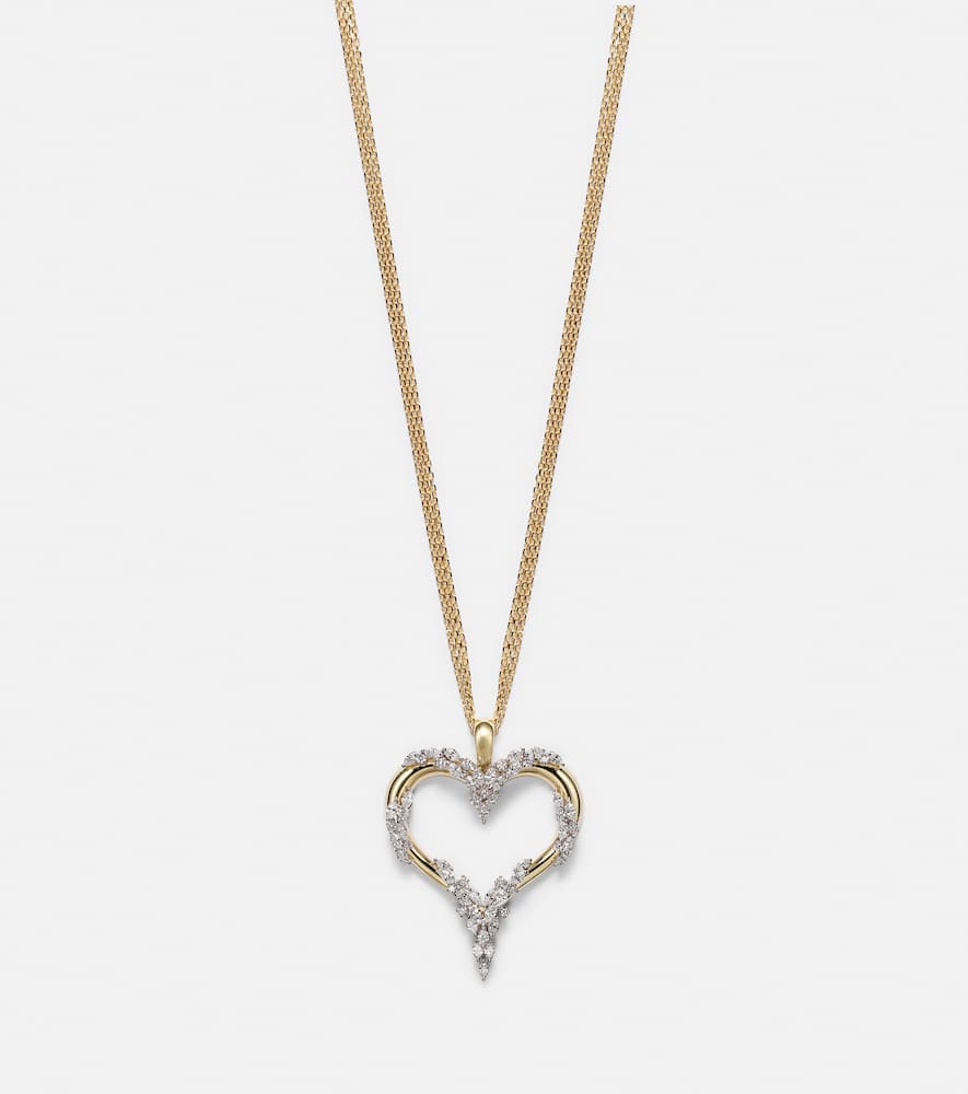 Golden Strada 18kt white and yellow gold necklace with diamonds