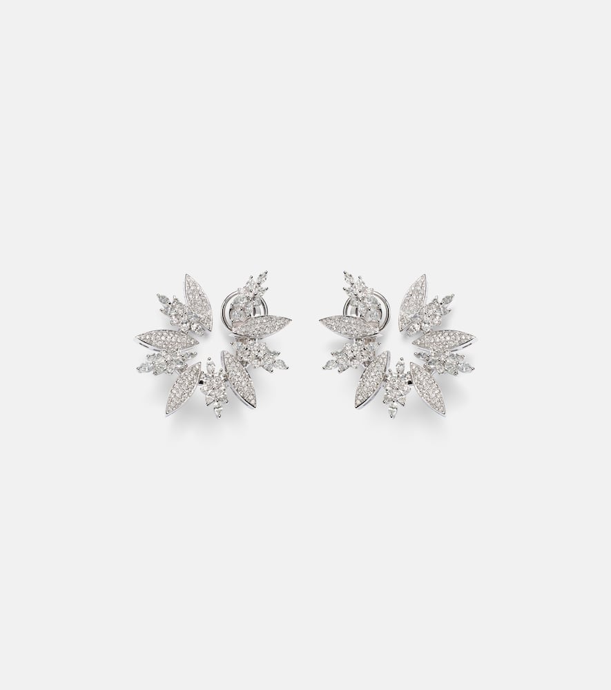 Y-Couture 18kt white gold earrings with diamonds