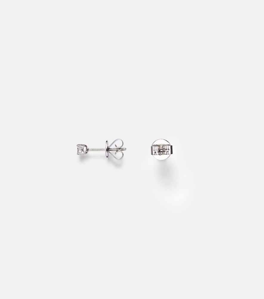 18kt white gold stud earrings with diamonds