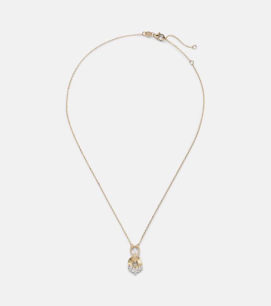 Resilience 18kt gold pendant necklace with diamonds