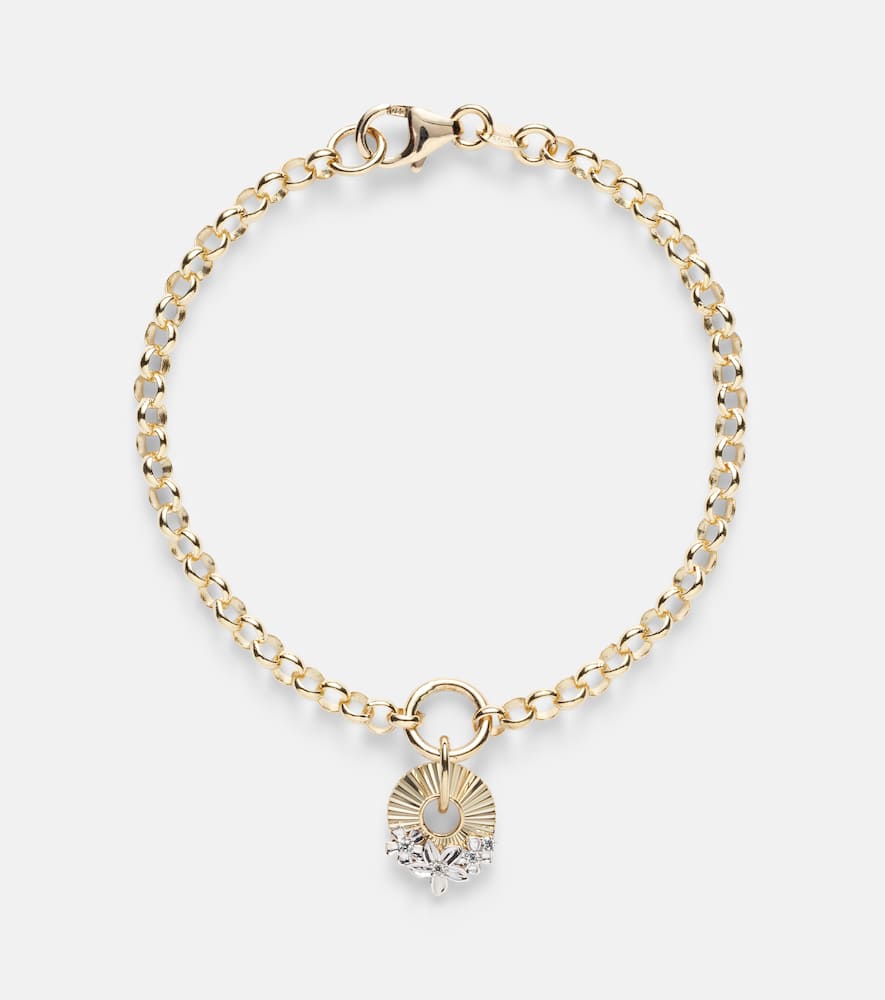Resilience 18kt gold chain bracelet with diamonds